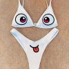 Bikini Sets * | Emmiol Cartoon Face Print Bikini Set