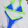 Bikini Sets * | Emmiol Color Block High Cut Triangle Bikini Set