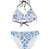 Bikini Sets * | Emmiol Abstract Print Halter Bikini Set