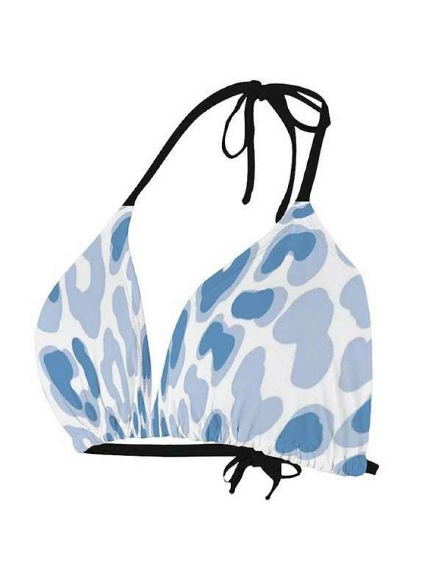 Bikini Sets * | Emmiol Abstract Print Halter Bikini Set