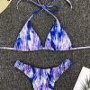 Bikini Sets * | Emmiol Tie-Dye Hanging Neck Triangle Bikini