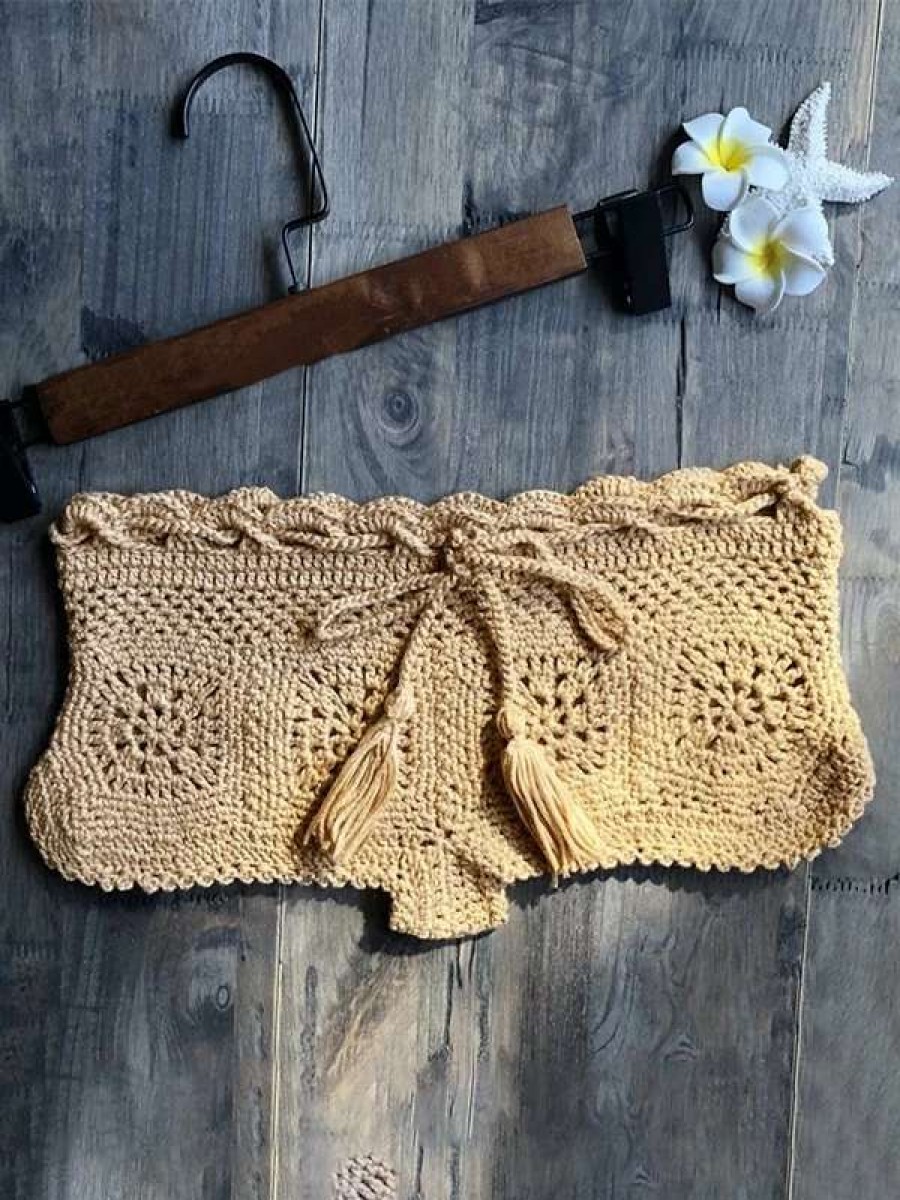 Bikini Bottoms * | Emmiol Crochet Knitted Micro Bikini Bottom