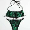 Bikini Sets * | Emmiol Flame Print Bandeau Bikini