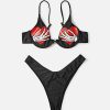 Bikini Sets * | Emmiol Skull Heart Underwire Bikini Set