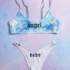 Bikini Sets * | Emmiol Tie-Dye Angel Baby Bikini Set