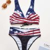 Bikini Sets * | Emmiol Star Striped Wrap Over Bikini Set