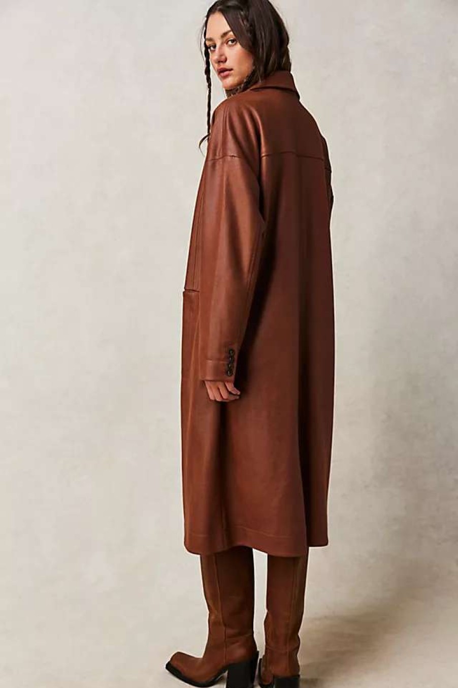 Jackets * | Free People Carmen Vegan Suede Duster