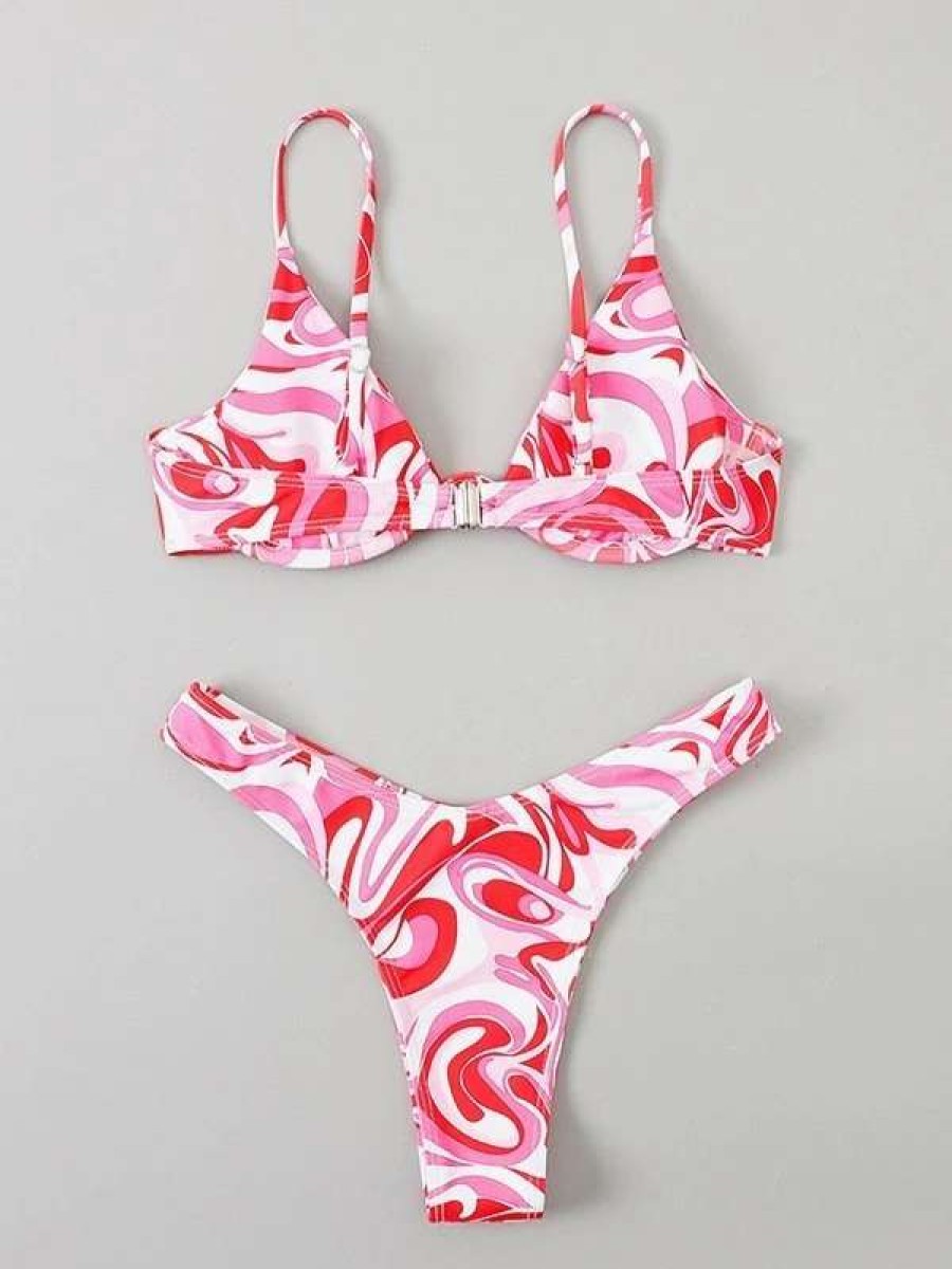 Bikini Sets * | Emmiol Underwired Swirl Bikini Set