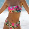 Bikini Sets * | Emmiol Hawaiian Printed Bandeau Bikini Set