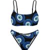 Bikini Sets * | Emmiol Abstract Print Spaghetti Strap Bikini Set