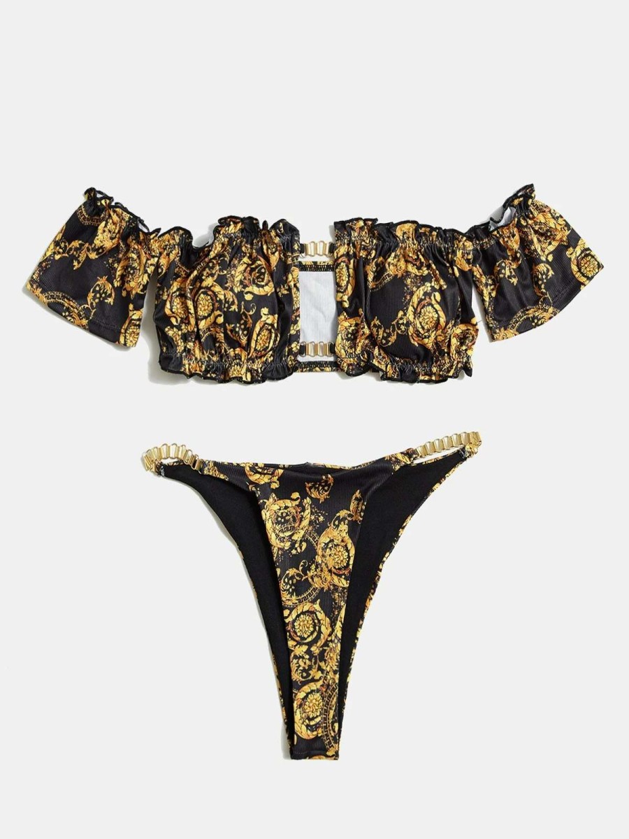 Bikini Sets * | Emmiol Vintage Baroque Print Bikini Set