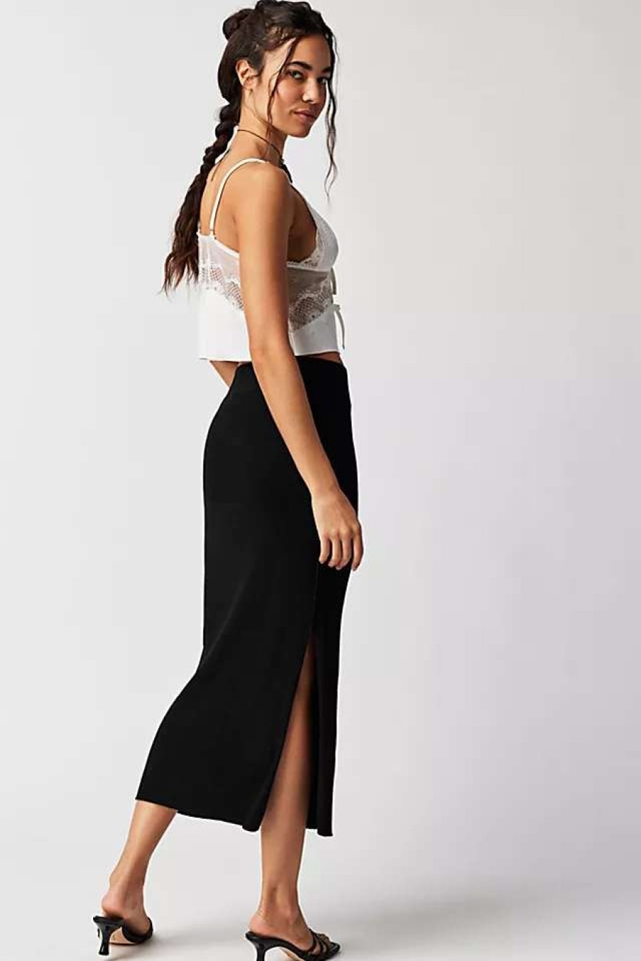 Skirts * | Free People Golden Hour Midi Skirt