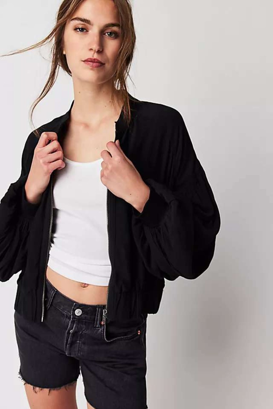 Jackets * | Free People On Pointe Bomber Jacket