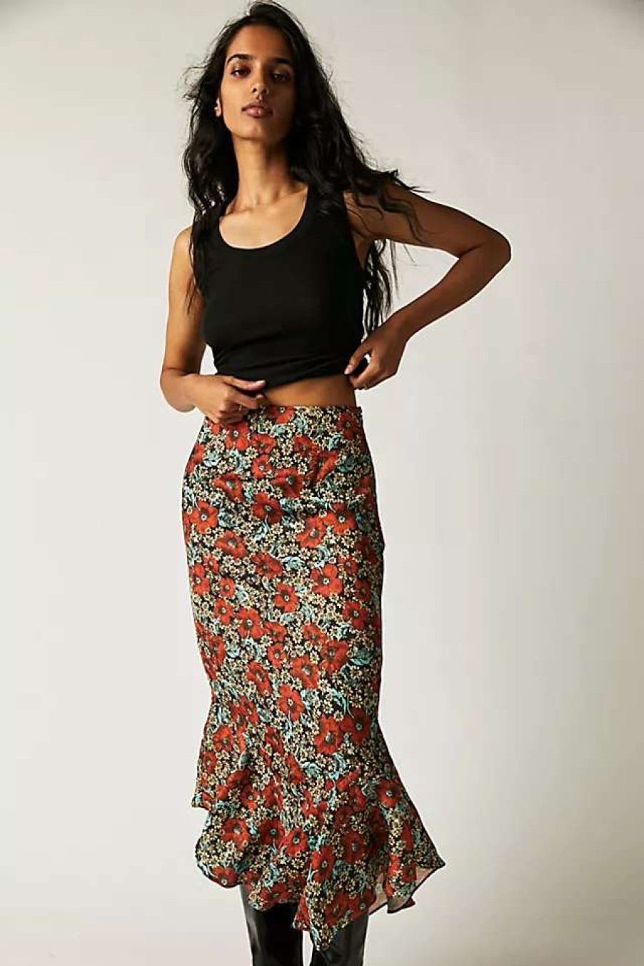 Skirts * | Free People Everything'S Rosie Midi Skirt