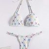 Bikini Sets * | Emmiol Cross Pattern Halter Bikini Set