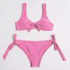 Bikini Sets * | Emmiol Solid Color Two Way Tie Bikini Set