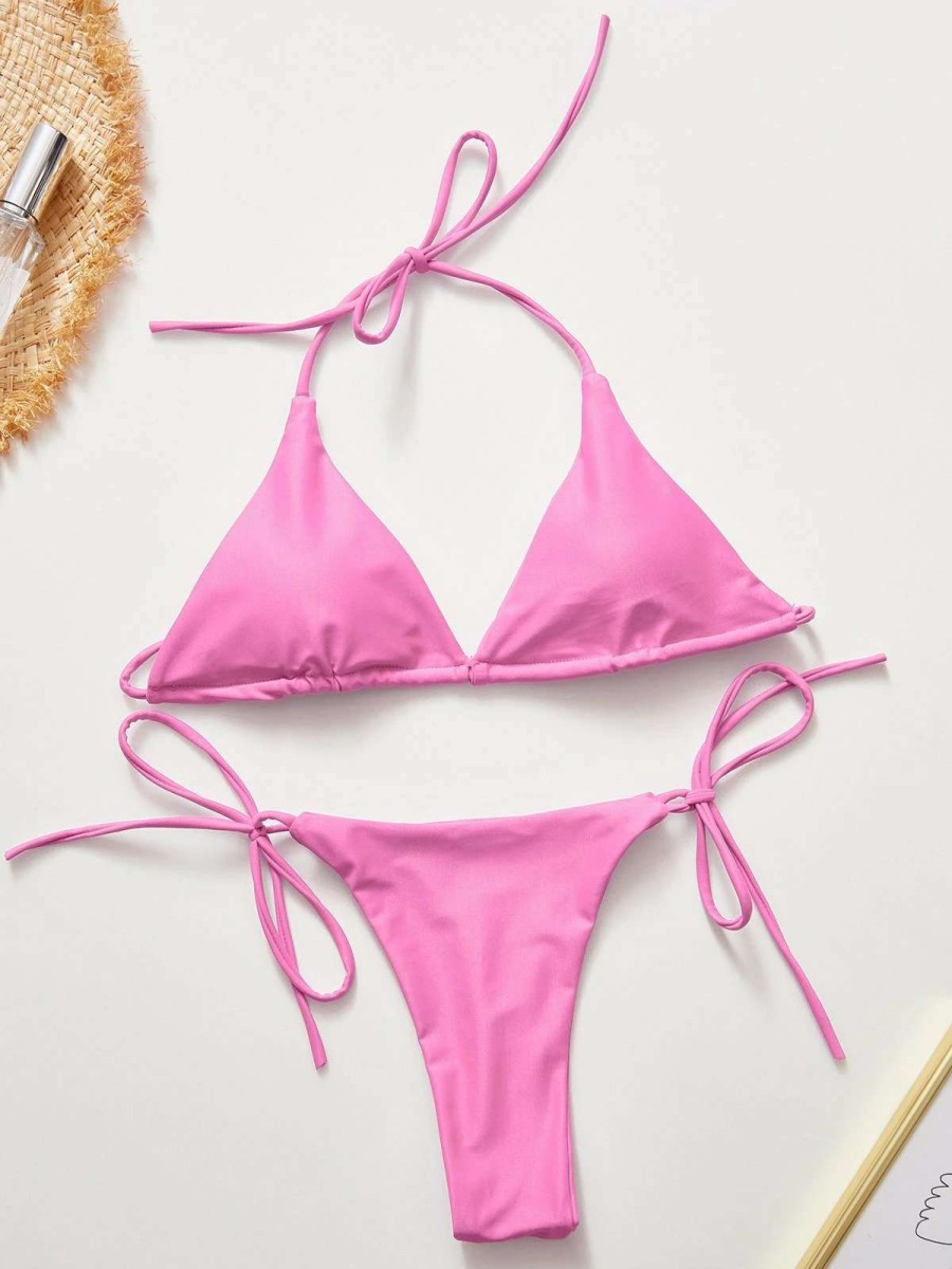 Bikini Sets * | Emmiol Basic Halter Bikini Set