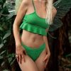 Bikini Sets * | Emmiol Textured Green Bikini Set