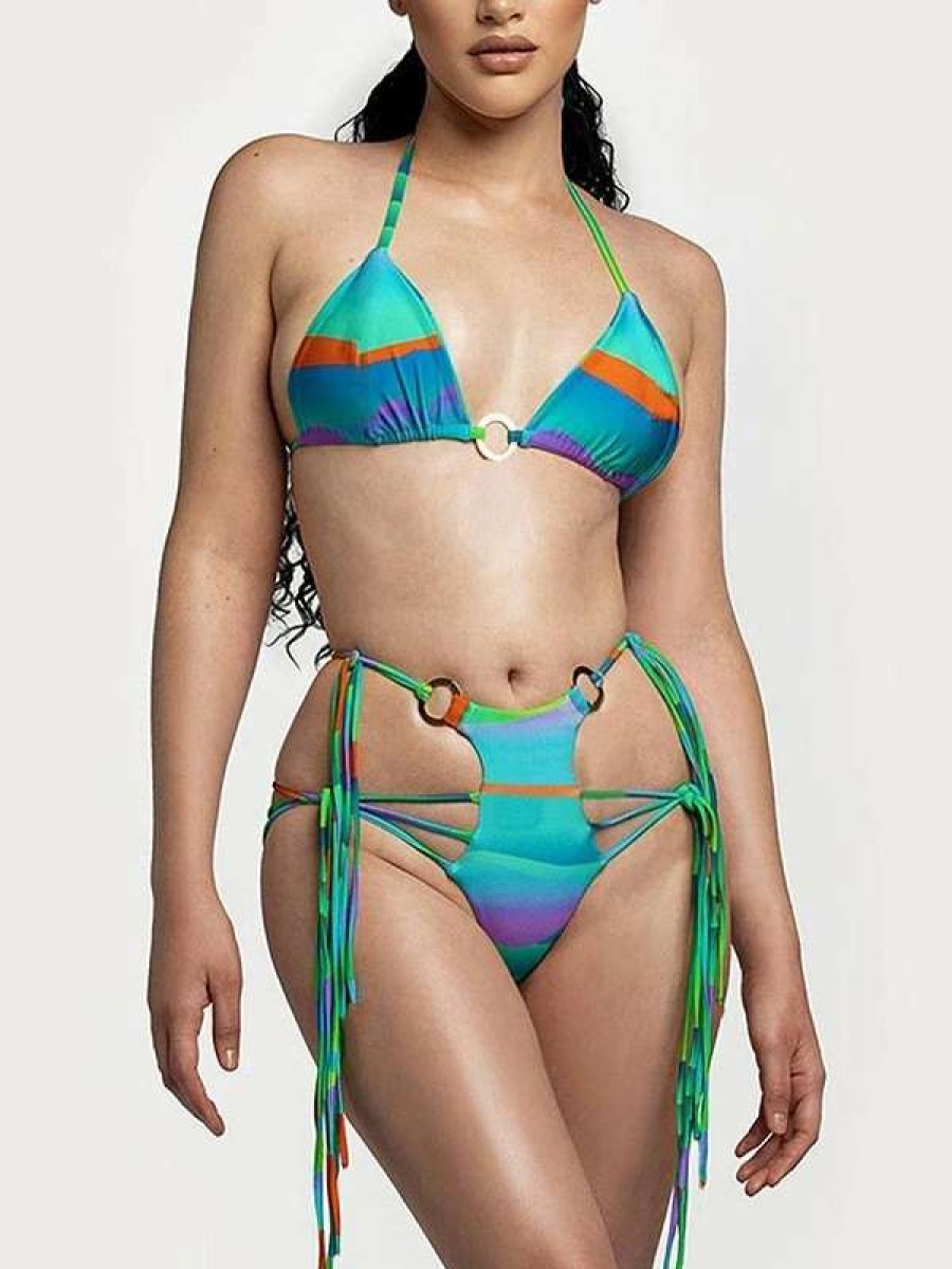 Bikini Sets * | Emmiol Printed O Ring String Bikini Set