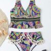 Bikini Sets * | Emmiol Ethnic Pattern Longline Bikini Set