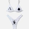 Bikini Sets * | Emmiol Spades Print Bikini Set