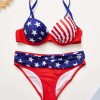 Bikini Sets * | Emmiol Star Striped Underwire Bikini Set