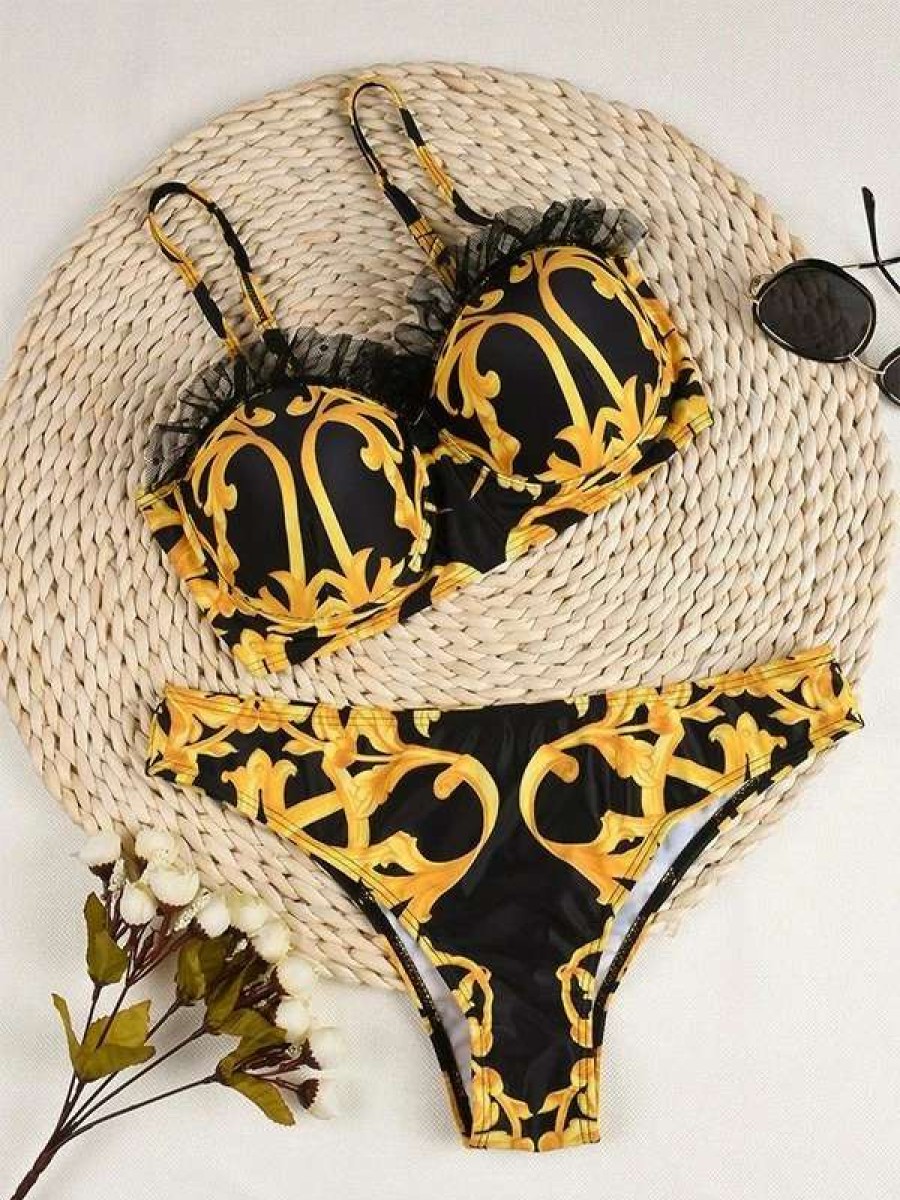 Bikini Sets * | Emmiol Baroque Underwire Bikini Set