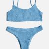 Bikini Sets * | Emmiol Smocked Low Rise Bikini Set