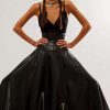 Skirts * | Norma Kamali Vegan Leather Long Grace Skirt