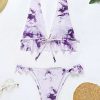 Bikini Sets * | Emmiol Tie Dye Frill Bikini Swimsuit