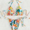 Bikini Sets * | Emmiol Ruched Floral Print Bikini Set