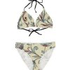 Bikini Sets * | Emmiol Ethnic Lace Up Halter Bikini Set