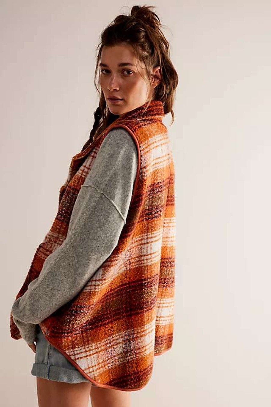 Jackets * | Free People Wrapped Up Blanket Vest