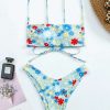 Bikini Sets * | Emmiol Tie Back Floral Print Bikini Set