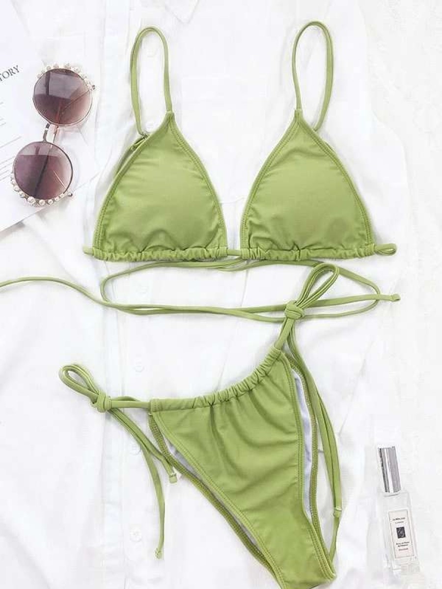 Bikini Sets * | Emmiol Backless Triangle Bikini Set