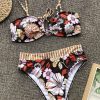 Bikini Sets * | Emmiol Polyester Sexy Bandage Print Bikini