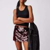 Skirts * | Kim Shui Wine Paillette Mini Skirt