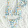 Bikini Sets * | Emmiol Floral Print Strap Bikini Set