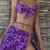 Bikini Sets * | Emmiol Purple Floral Bikini Set