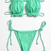 Bikini Sets * | Emmiol Smocked Bandeau Bikini Set