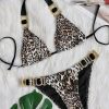 Bikini Sets * | Emmiol Leopard Print Strap Bikini Set