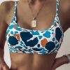 Bikini Tops * | Emmiol Geometric Print Longline Bikini Top