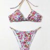 Bikini Sets * | Emmiol Chain Embellished Floral Print Bikini Set